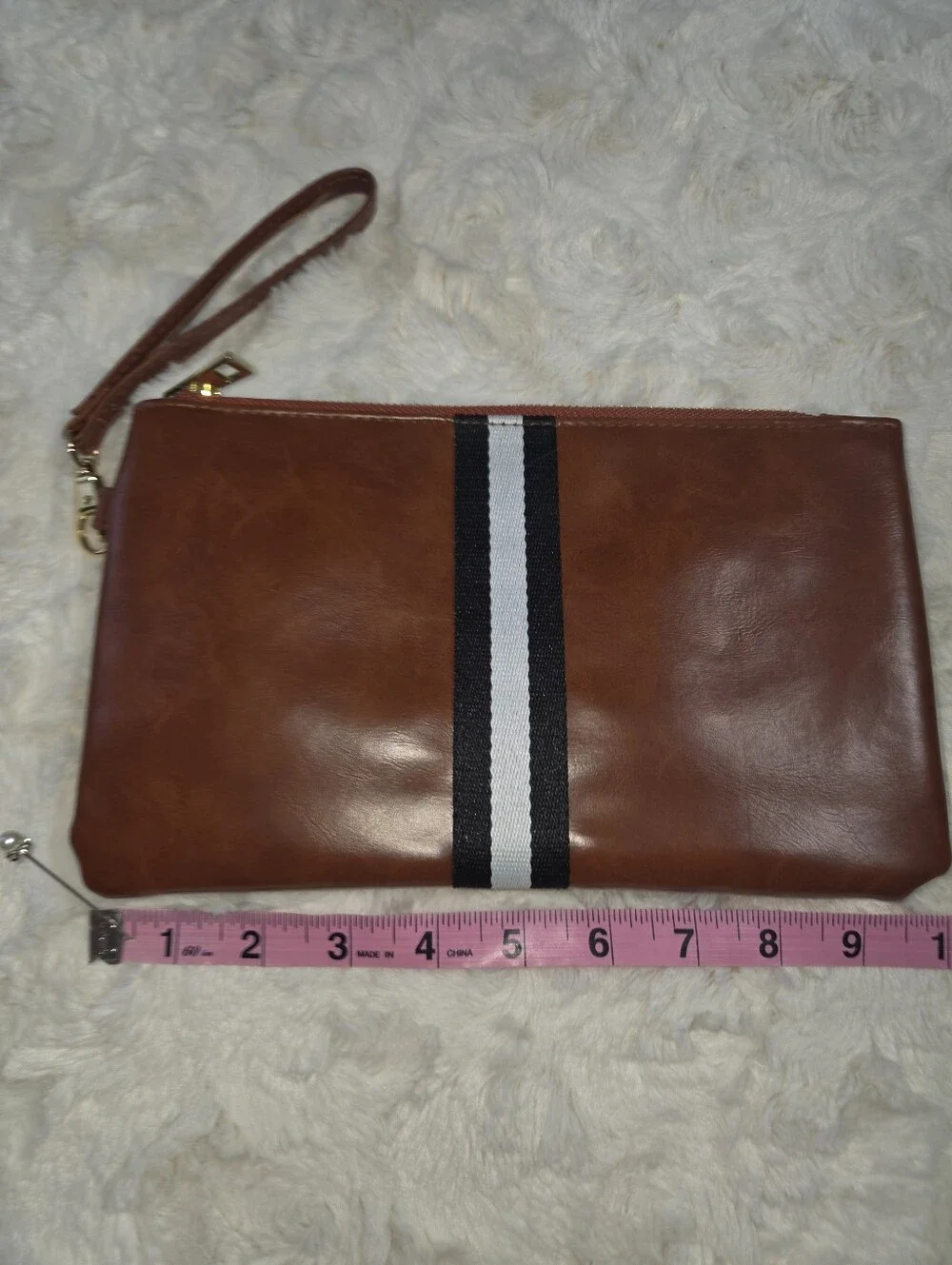 Funky Monkey - Faux Leather Wristlet Clutch
